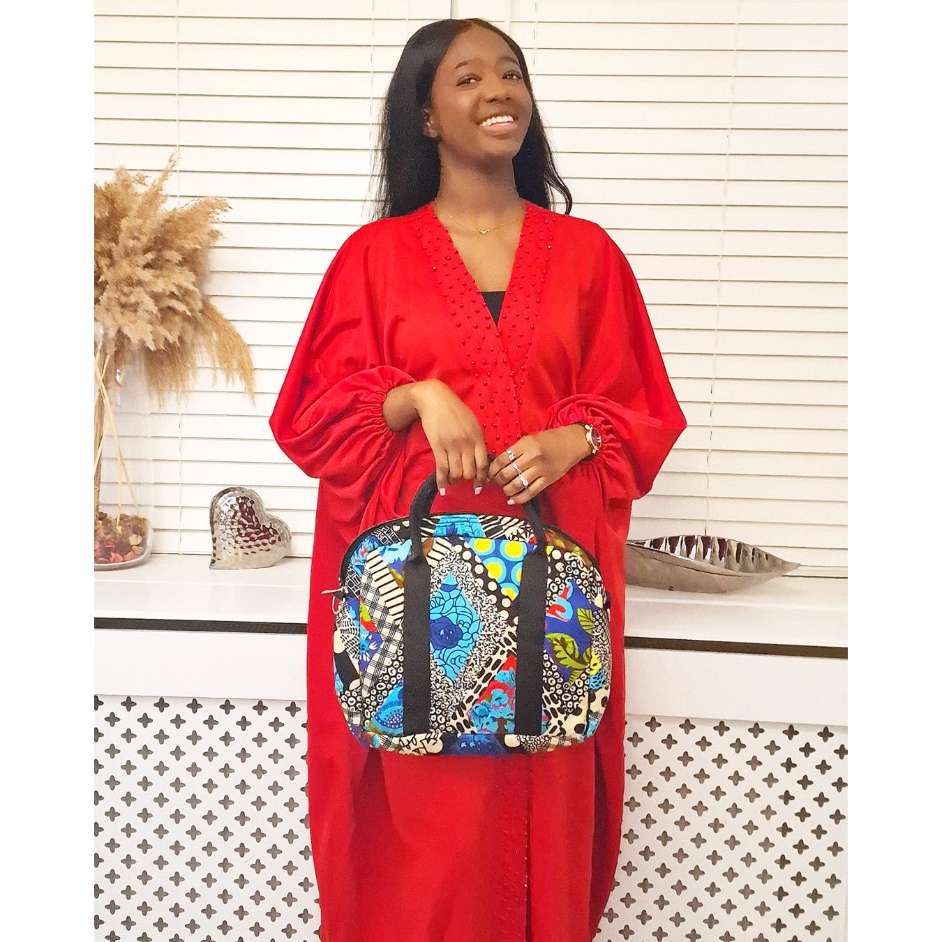 Bluelily Ankara Bag by Oge Fashion | Bold & Fashionable