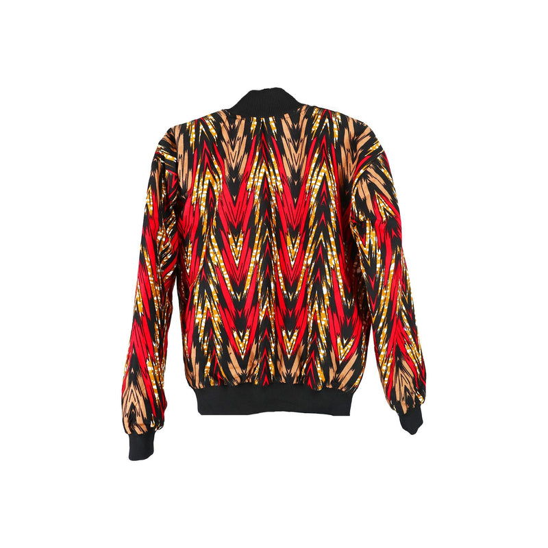 Dani Female Ankara Bomber Jacket | Versatile Fashion Piece