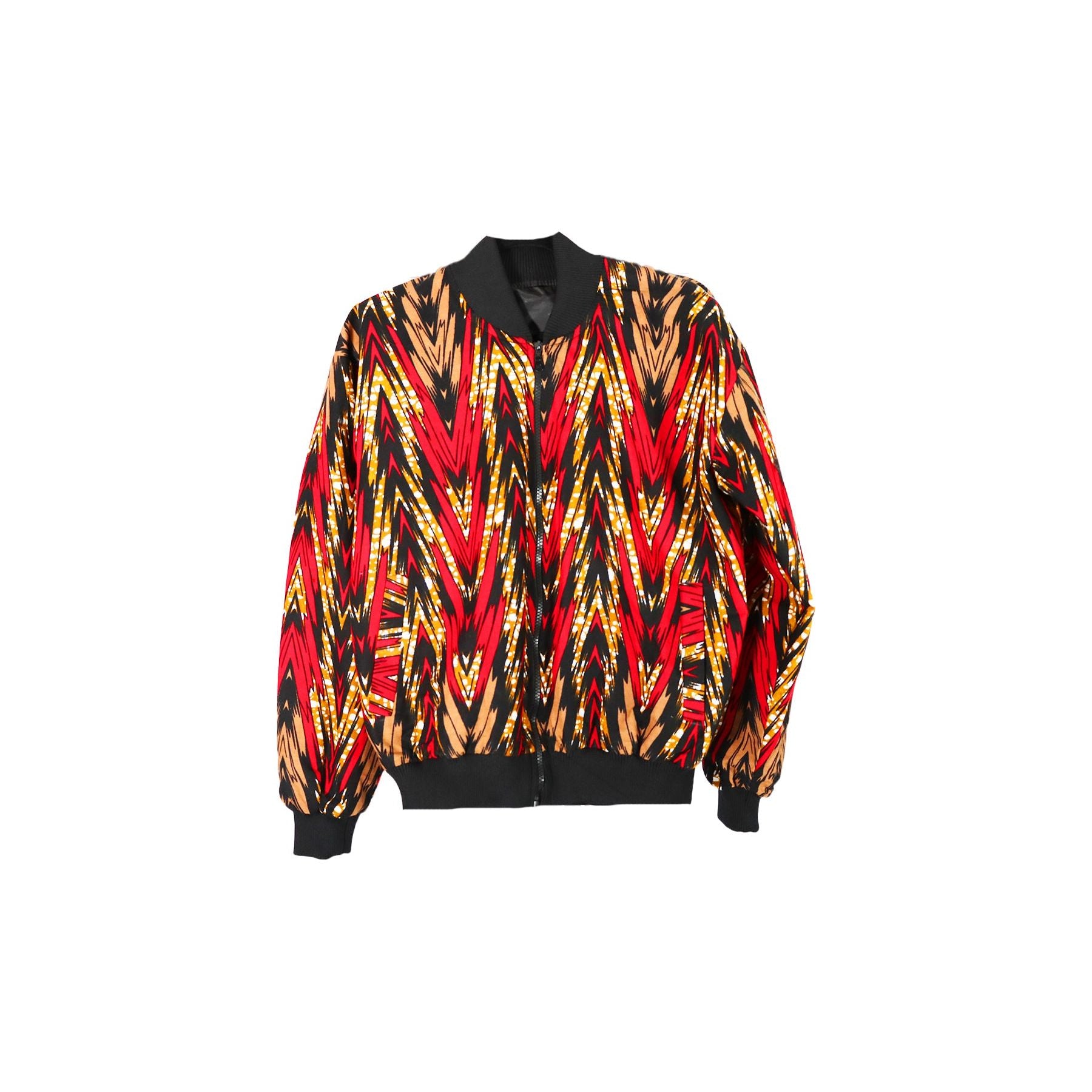 DAN Male Ankara Bomber Jacket | Versatile Statement Piece