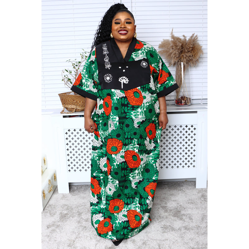 African Bubu Bibi Ankara Dress