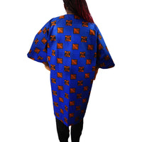 Orange Leaf Ankara Blazer