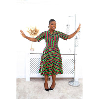 IFE African Ankara Wrap Dress