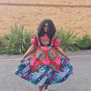 Temmy African  Elastic Waist Dress