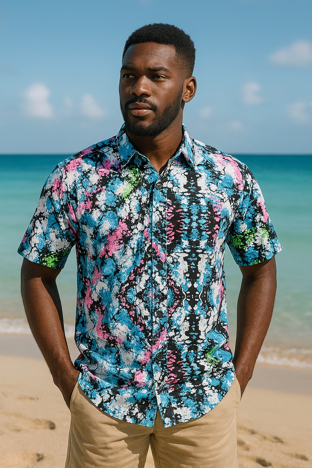 Stefan Ankara Male Shirt