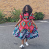 Temmy African  Elastic Waist Dress