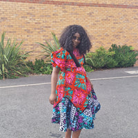 Temmy African  Elastic Waist Dress